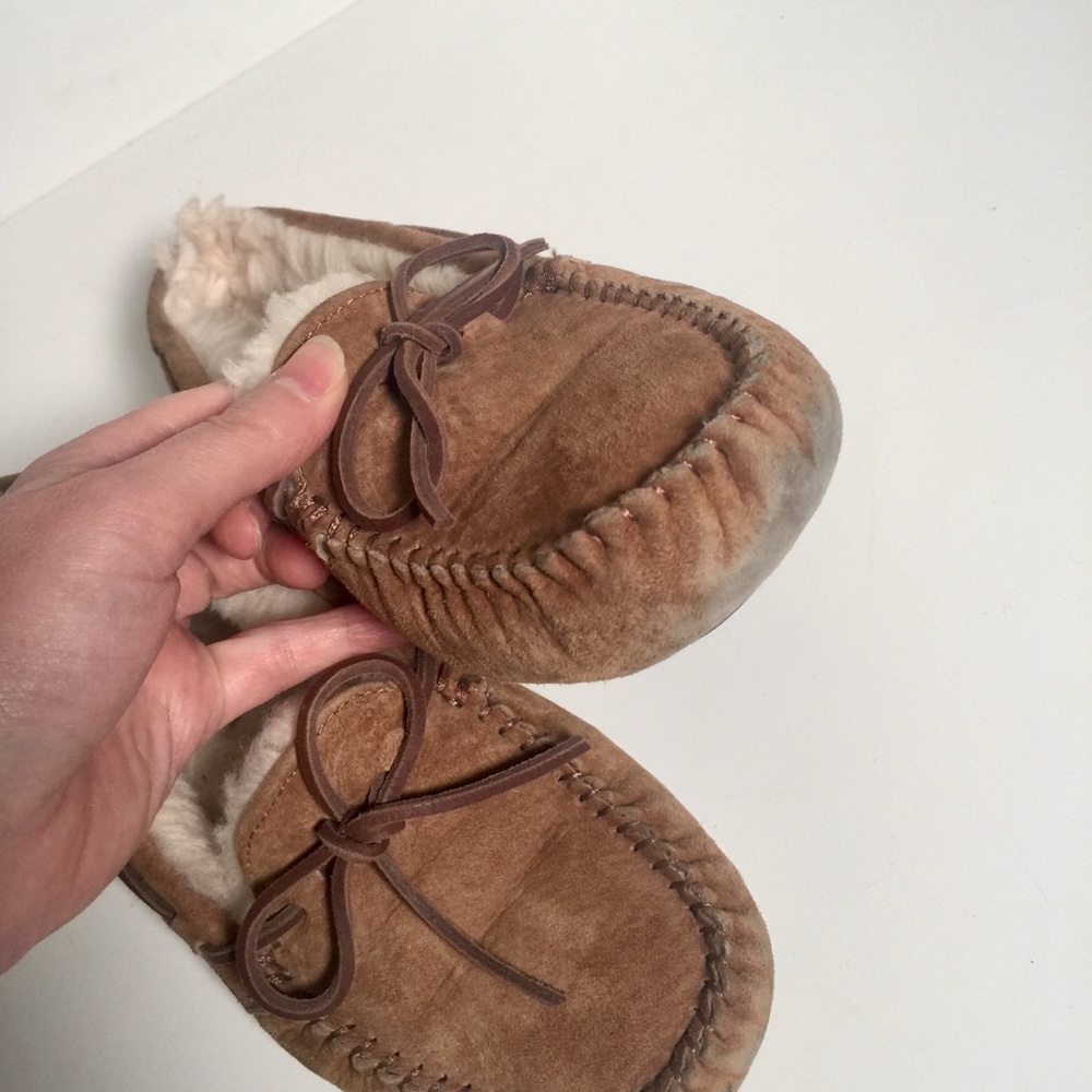 Ugg Dakota 5612 Women Chestnut Brown Suede Wool Lining Moccasin Slipper 5 - Picture 6 of 9